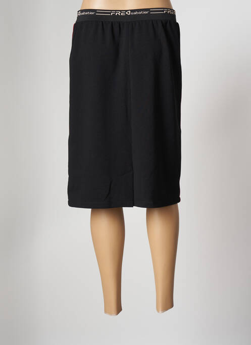 Jupe mi-longue noir FRED SABATIER pour femme
