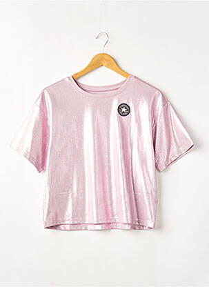 T-shirt rose CONVERSE pour fille