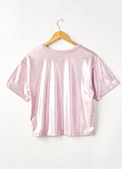 T-shirt rose CONVERSE pour fille seconde vue