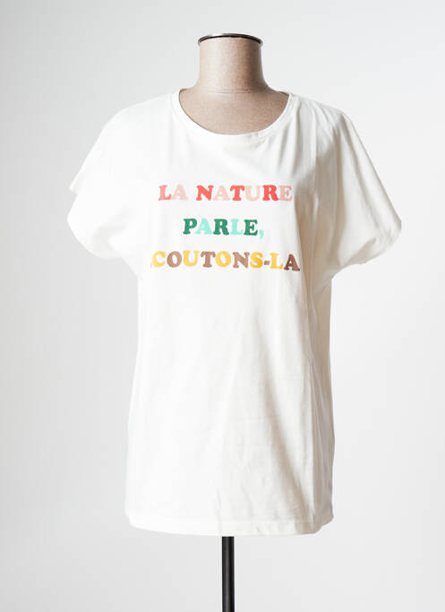 T-shirt blanc LA PETITE FRANCAISE pour femme