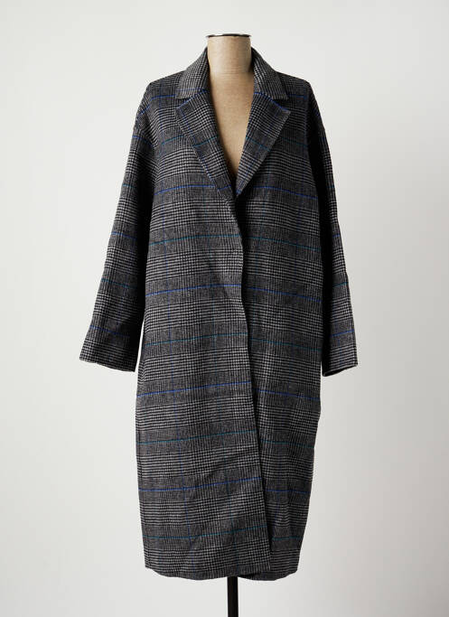 Manteau long gris LA FEE MARABOUTEE femme