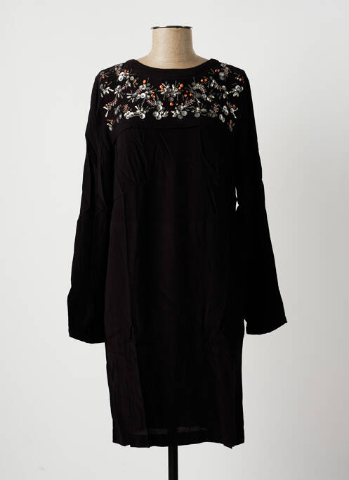 Robe mi-longue noir LA FEE MARABOUTEE femme