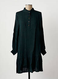 Robe mi-longue manches longues manches longues vert LA FEE MARABOUTEE femme