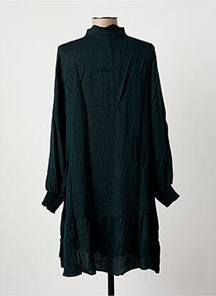 Robe mi-longue manches longues manches longues vert LA FEE MARABOUTEE femme