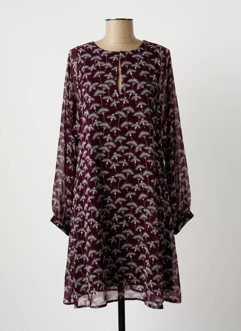 Robe mi-longue violet LA FEE MARABOUTEE femme