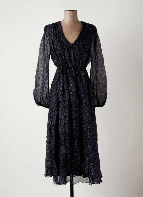 Robe mi-longue noir LA FEE MARABOUTEE femme