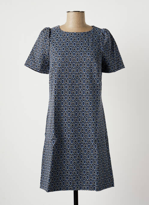 Robe mi-longue bleu LA FEE MARABOUTEE femme