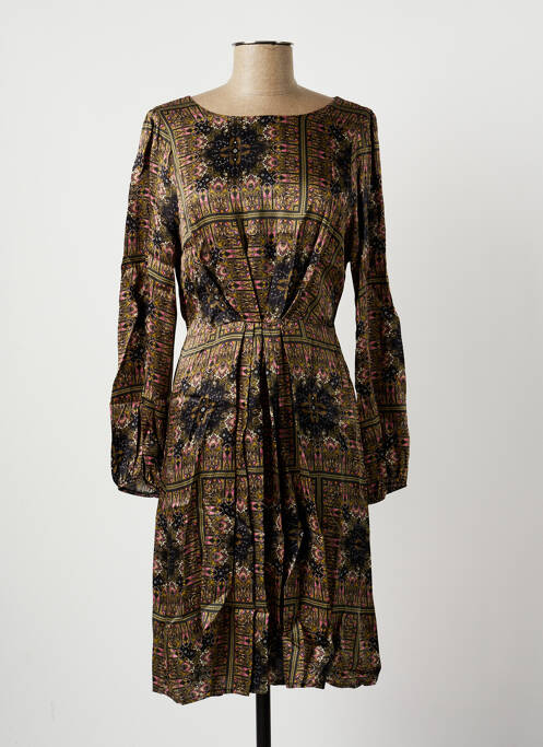 Robe mi-longue vert LA FEE MARABOUTEE femme