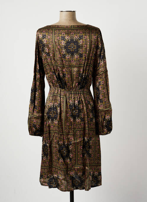 Robe mi-longue vert LA FEE MARABOUTEE femme