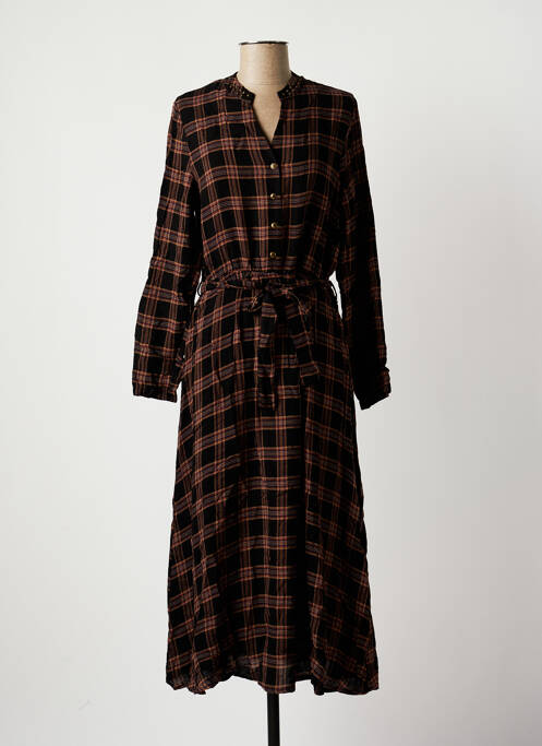 Robe longue marron LA FEE MARABOUTEE femme