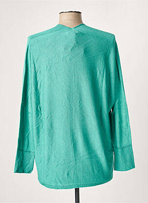 Pull col v manches longues vert LA FEE MARABOUTEE femme