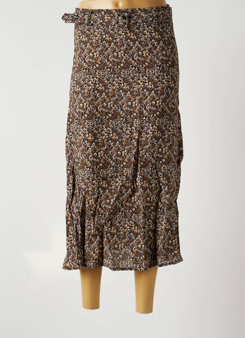 Jupe longue marron LA FEE MARABOUTEE femme