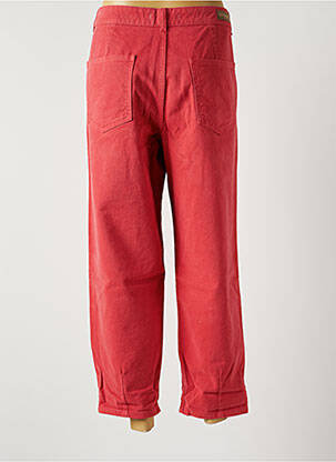 Pantalon 7/8 taille haute taille haute rose LA FEE MARABOUTEE femme