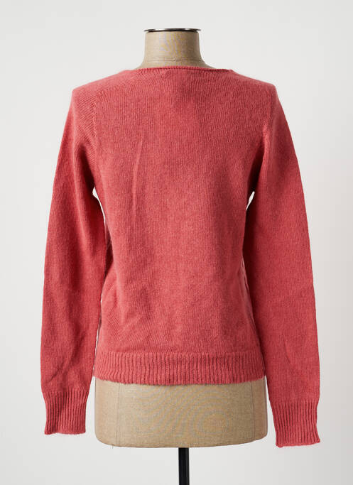 Gilet manches longues rose LA FEE MARABOUTEE femme