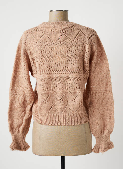 Gilet manches longues beige LA FEE MARABOUTEE femme