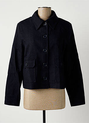 Veste casual epaulette bleu LA FÉE ATELIER BY LA FÉE MARABOUTÉE femme