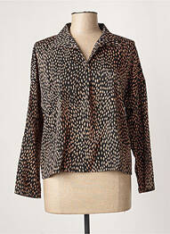 Blouse imprimé fantaisie manches longues noir LA FEE MARABOUTEE femme