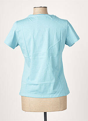 T-shirt imprimé fantaisie manches courtes bleu LA FEE MARABOUTEE femme