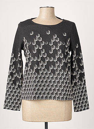 Top stretch manches longues noir LA FEE MARABOUTEE femme