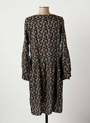 Robe mi-longue manches longues manches longues noir LA FEE MARABOUTEE femme