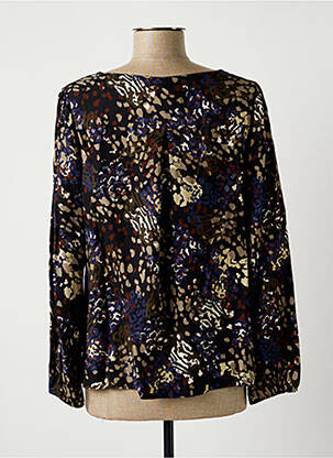 Blouse imprimé fantaisie manches longues noir LA FEE MARABOUTEE femme
