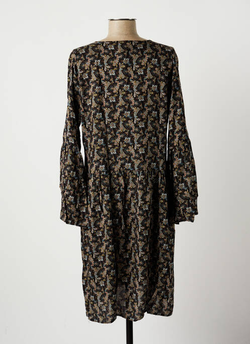 Robe mi-longue noir LA FEE MARABOUTEE femme