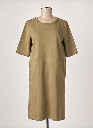 Robe mi-longue manches courtes manches courtes gris FRANSA femme