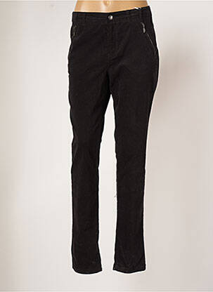Pantalon slim stretch taille normale noir FRANSA femme