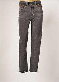 Pantalon coupe droite taille normale gris CREAM femme