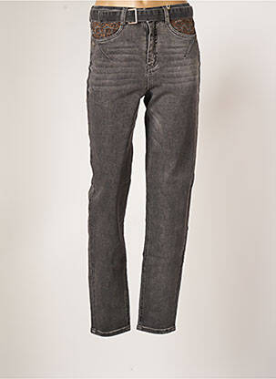 Pantalon coupe droite taille normale gris CREAM femme