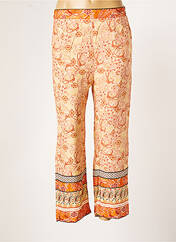 Pantalon droit orange CHERRY PARIS pour femme seconde vue