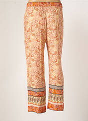Pantalon droit orange CHERRY PARIS pour femme seconde vue