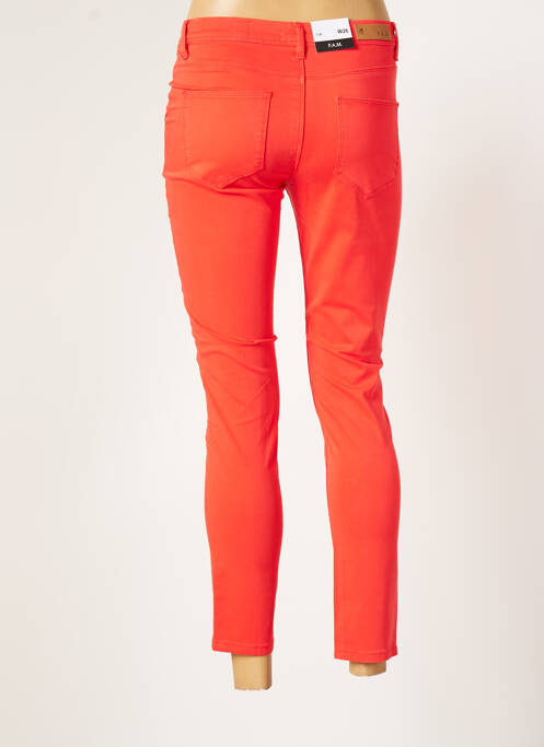 Pantalon 7/8 orange F.A.M. pour femme