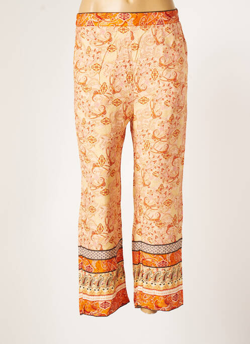 Pantalon droit orange CHERRY PARIS pour femme