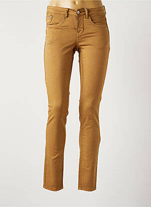 Pantalon slim stretch taille normale beige CREAM femme