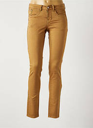 Pantalon slim stretch taille normale beige CREAM femme