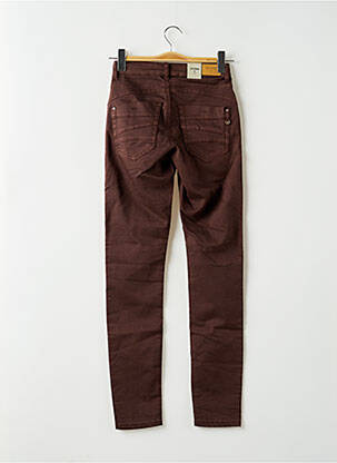 Pantalon slim stretch taille normale marron CREAM femme