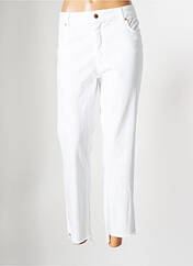 Jeans coupe droite blanc CRISTINA BARROS pour femme seconde vue