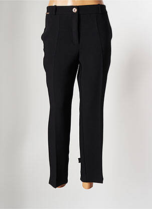 Pantalon droit noir CRISTINA BARROS pour femme