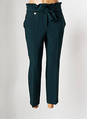 Pantalon slim vert CRISTINA BARROS pour femme