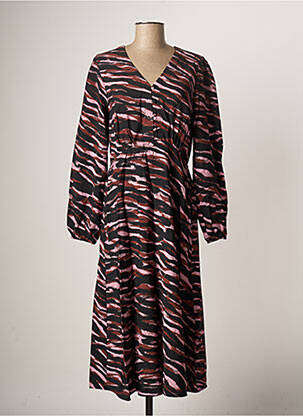 Robe longue manches longues manches longues noir B.YOUNG femme
