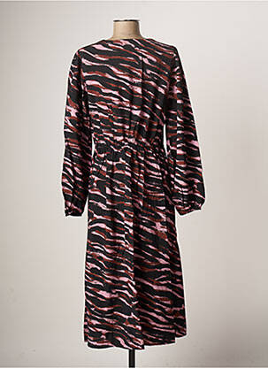 Robe longue manches longues manches longues noir B.YOUNG femme