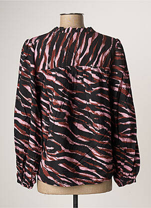 Blouse poignets boutonnés avec fente manches longues noir B.YOUNG femme