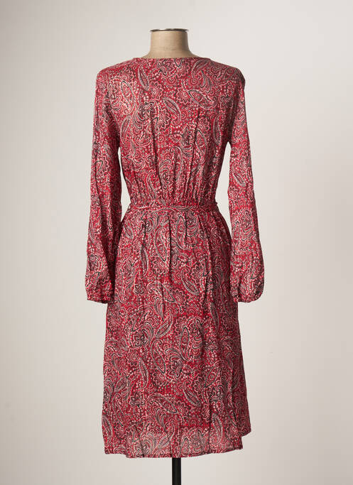 Robe mi-longue rouge C'EST BEAU LA VIE pour femme