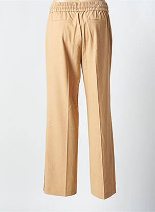 Pantalon large tissage crêpe taille normale beige B.YOUNG femme