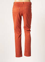 Pantalon droit orange FRANCE RIVOIRE pour femme seconde vue