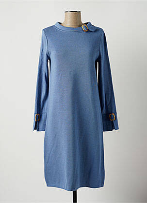 Robe mi-longue bleu MARIA BELLENTANI pour femme