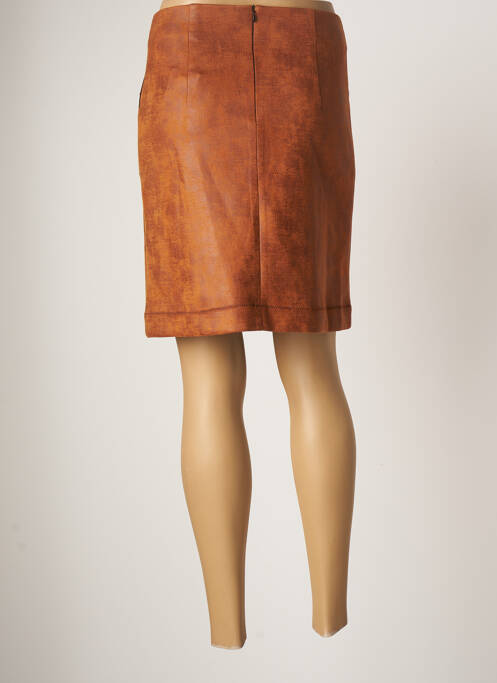 Jupe mi-longue marron LO! LES FILLES pour femme