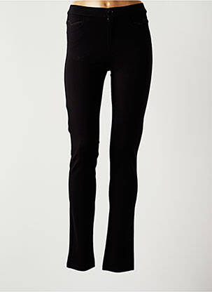Pantalon slim taille élastique taille normale noir BARILOCHE femme
