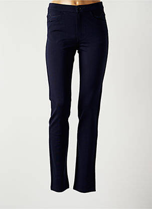 Pantalon slim taille élastique taille normale bleu BARILOCHE femme
